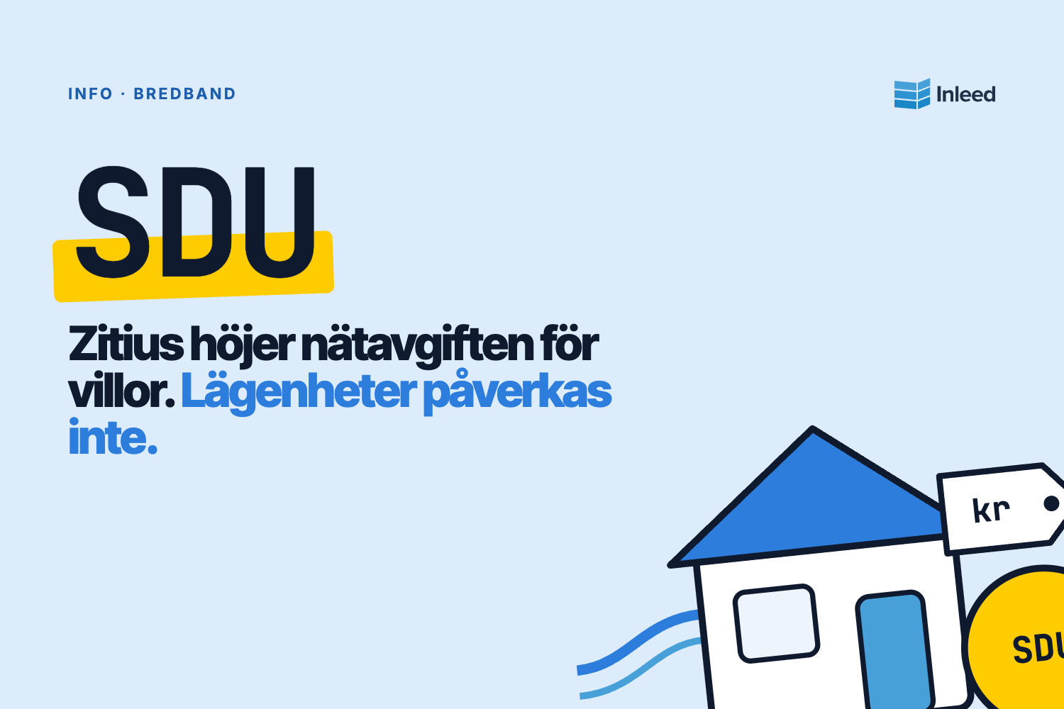 Information om prisändring i Zitius-nätet (villor/SDU)