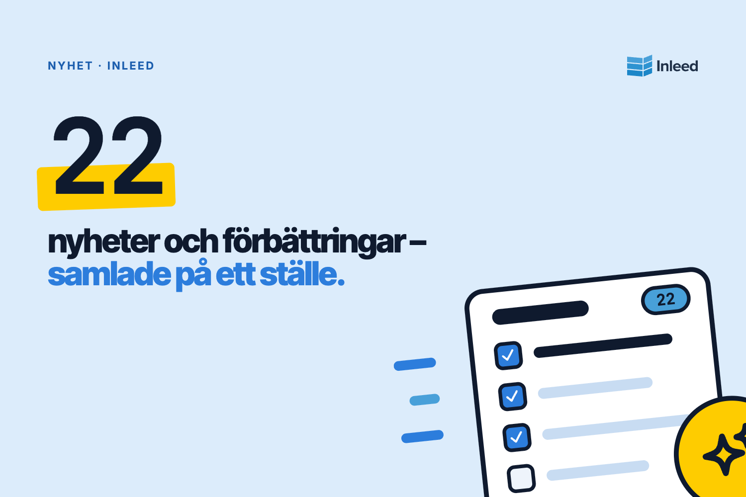 Inleed - Senaste förbättringar & funktioner